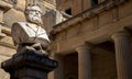 The bust of Giosue Carducci on the Piazzetta Carducci in Lecce Puglia