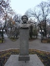 Bust of the great Russian poet Alexander Pushkin