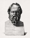 Bust of the Greek philosopher Socrates