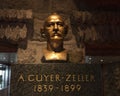 Bust of A. Guyer-Zeller, entrepreneur and founder of the Jungfrau Railway in Switzerland