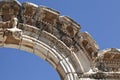 Bust of Hadrian's Arch, Ephesus Royalty Free Stock Photo