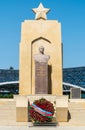 Bust of Hazi Aslanov in Baku, Azerbaijan