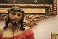 Bust of Jesus Christ in the main sacristy of the Cathedral of Cuenca Royalty Free Stock Photo