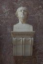 Bust of Johann Joachim Winckelmann at Walhalla temple by sculpto Royalty Free Stock Photo