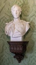 Bust of King Pedro V in the Green Room of the Pena Palace in Sintra, Portugal.