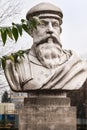 Bust of the Krakow Governor Jan Tarnowski in the Jordan Park in Krakow