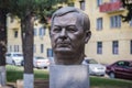 Bust of Lech Kaczynski in Tbilisi, Georgia Royalty Free Stock Photo