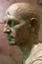 Ancient Rome. Marble bust of a lictor, early of the 2nd century AD. Left view Royalty Free Stock Photo