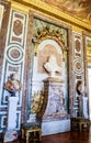 Bust of Louis XIV by D. Bernini in the Salon of Diana. Royalty Free Stock Photo