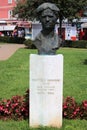 Bust of Matteo Benussi Cio, war hero, in Rovinj