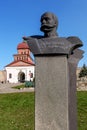 Bust monument to hero Putilov