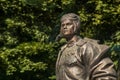 Bust of the monument to the military pilot Ivan Kozhedub in Kyiv