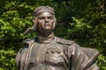 Bust of the monument to the pilot Ivan Kozhedub in Kyiv