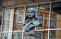 Bust monument to Soviet test pilot Valery Chkalov