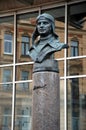 Bust monument to Soviet test pilot Valery Chkalov