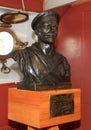 Bust Ognev Evdokimov Pavlovich in the museum cruiser Aurora, St. Petersburg, Russia