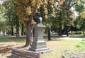 A bust of the poet Djura Jaksic. At the Kalemegdan Fortress.