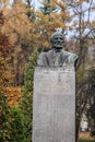 Bust of the Polish Doctor Henry Jordan in the Jordan Park in Krakow