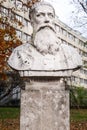 Bust of Presbyter Augustyn Kordecki in the Jordan Park in Krakow Royalty Free Stock Photo