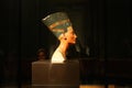 The bust of Queen Nefertiti in the Neues Museum in Berlin, Germany