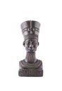 Bust of Queen Nefertiti on white background Royalty Free Stock Photo