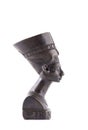 Bust of Queen Nefertiti on white background Royalty Free Stock Photo