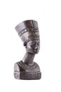 Bust of Queen Nefertiti on white background Royalty Free Stock Photo