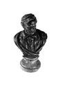 Bust of richard wagner, black and white