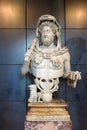 Bust of roman emperor Commodus as Hercules, Capitoline Museum, Rome Royalty Free Stock Photo