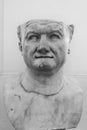 Bust of Roman Emperor Vespasian, in Naples, Italy