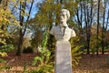 Bust of Sandor Petofi, Hungarian poet and liberal revolutionary. Bucharest, Romania. Royalty Free Stock Photo