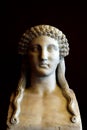 Bust of Sappho. Sappho`s sexuality has long been the subject of debate. Lesbian concept. Rome, Italy