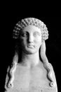 Bust of Sappho. Sappho`s sexuality has long been the subject of debate. Lesbian concept. Rome, Italy