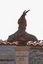 Bust statue of Gjergj Kastrioti Skenderbeu in Prizren, Kosovo Royalty Free Stock Photo