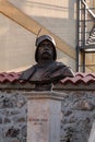 Bust statue of Hunyadi Janos in Prizren, Kosovo