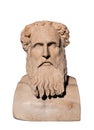 Bust of Stoic philosopher Zeno of Citium 334-262 BC Royalty Free Stock Photo