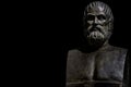 Bust of tragic poet Euripides