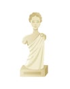 Museum Object, Stone Sculpture of Woman Vector