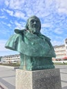 Bust of the Writer Hoffmann von Fallersleben on the Island of Heligoland