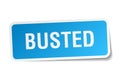 Busted square sticker