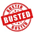 Busted vector stamp