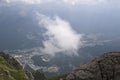 Busteni city view from Caraiman mountain