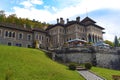 Busteni, Romania - October 13, 2023: Cantacuzino Castle