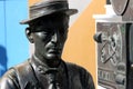 Buster Keaton statue Royalty Free Stock Photo