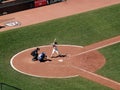 Buster Posey stands in batters box waiting