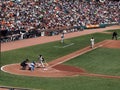 Buster Posey waits for pitch from Randy Wells Royalty Free Stock Photo
