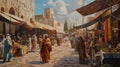 Bustling Bazaars: Vibrant Marketplace of 12th Century Baghdad