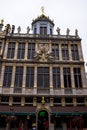 Building architecture in Grand Place Royalty Free Stock Photo