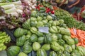 Bustling fruit and vegetable market in Funchal Madeira Royalty Free Stock Photo