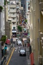 Bustling street roads and high-rise buildings in Hong Kong